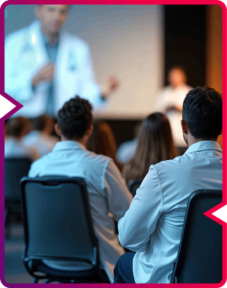 Medical experts collaborating during RIVEA’s vascular workshop